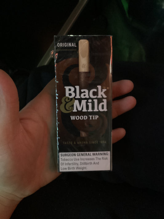 Black and mild original wood tip 5pack