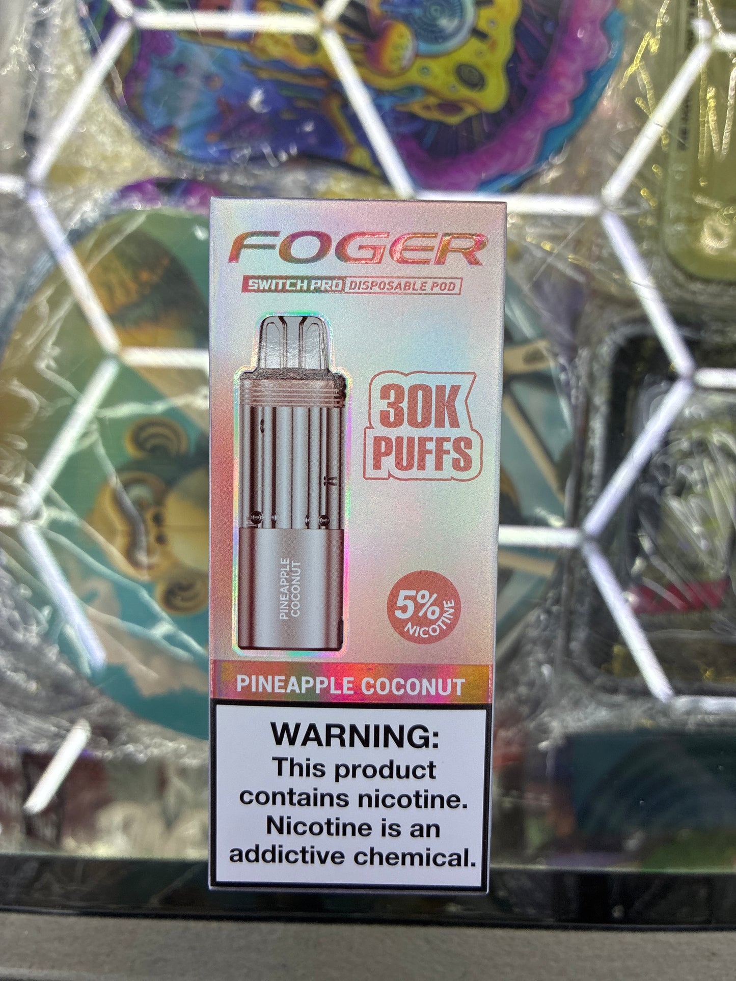 Fogger switch pro disposable pod 30k puffs pineapple coconut