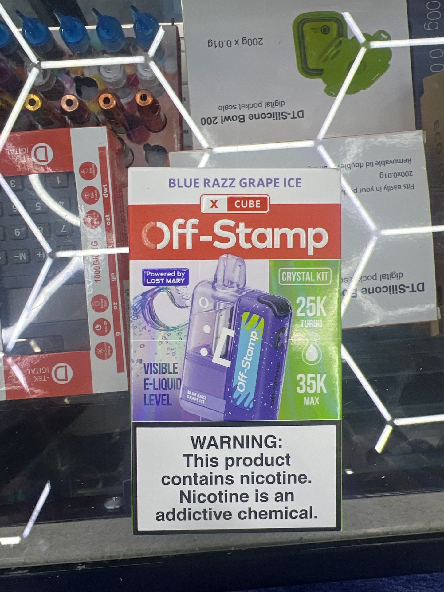 Off stamp classic x cube crystal kit 25K blue razz grape ice