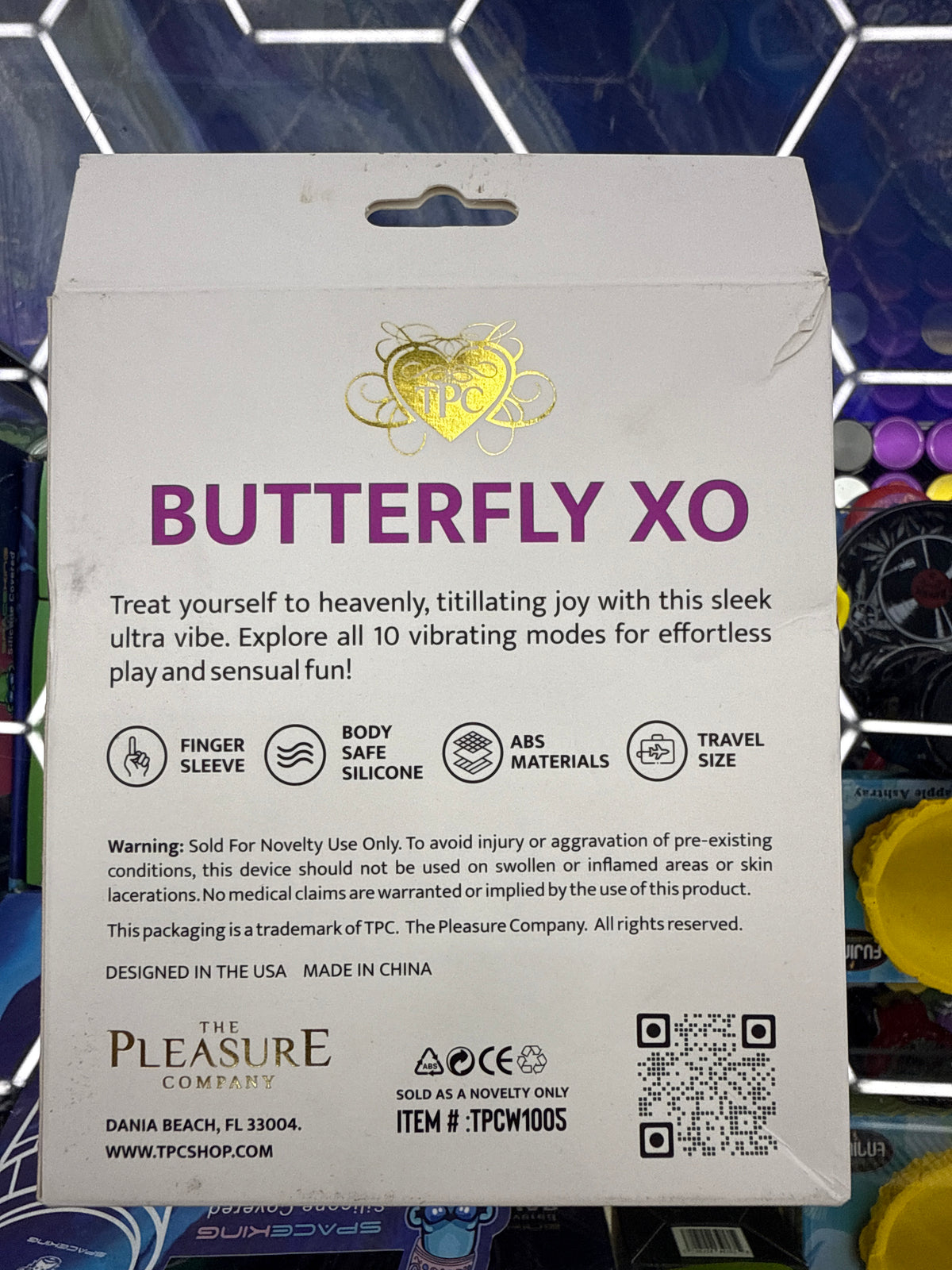 Adult novelty vibrator Butterfly Xo pink
