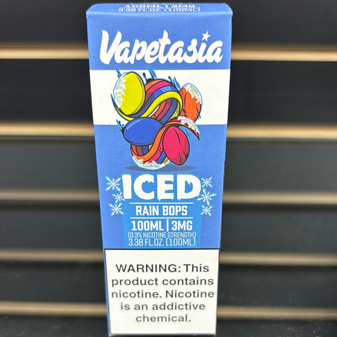 Vapetasia rain bops 3MG, iced