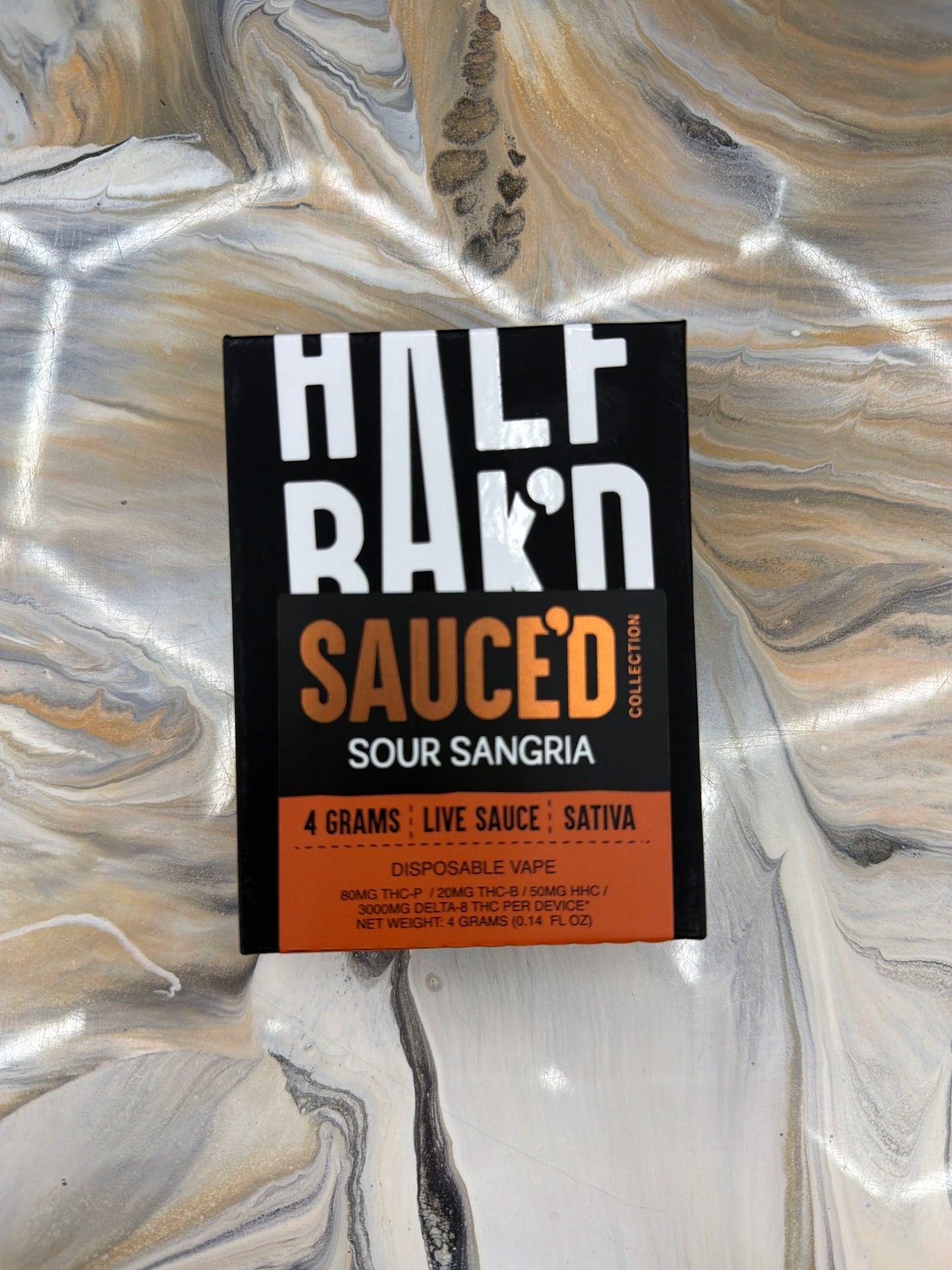 Half bakd 4g Sauce’d Disposable Sour Sangria Sativa