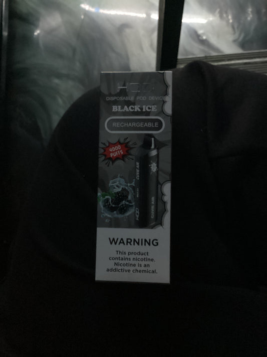 HQD black ice 4000 puffs curvie plus