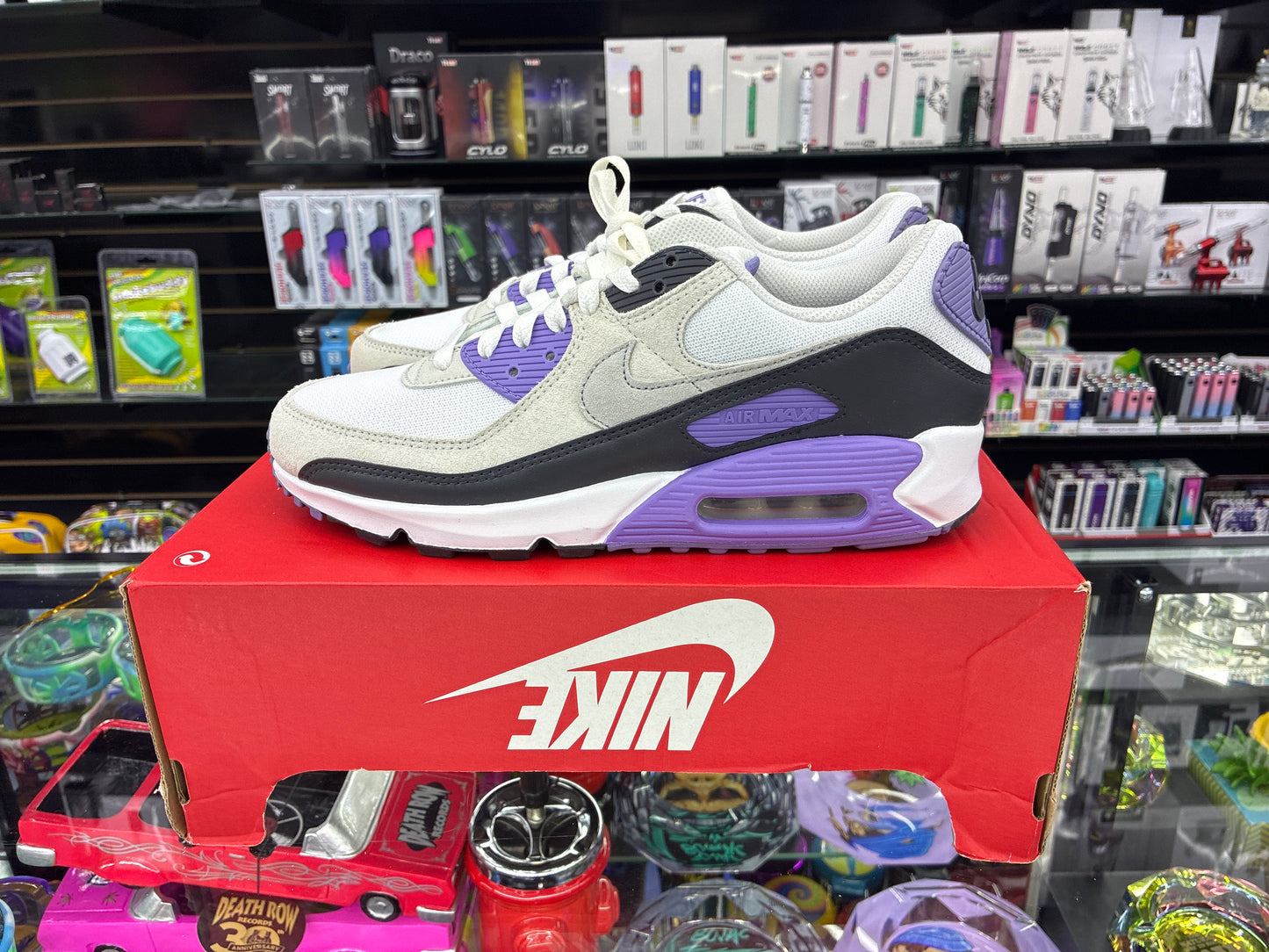 Air max 90 purple /grey size 9