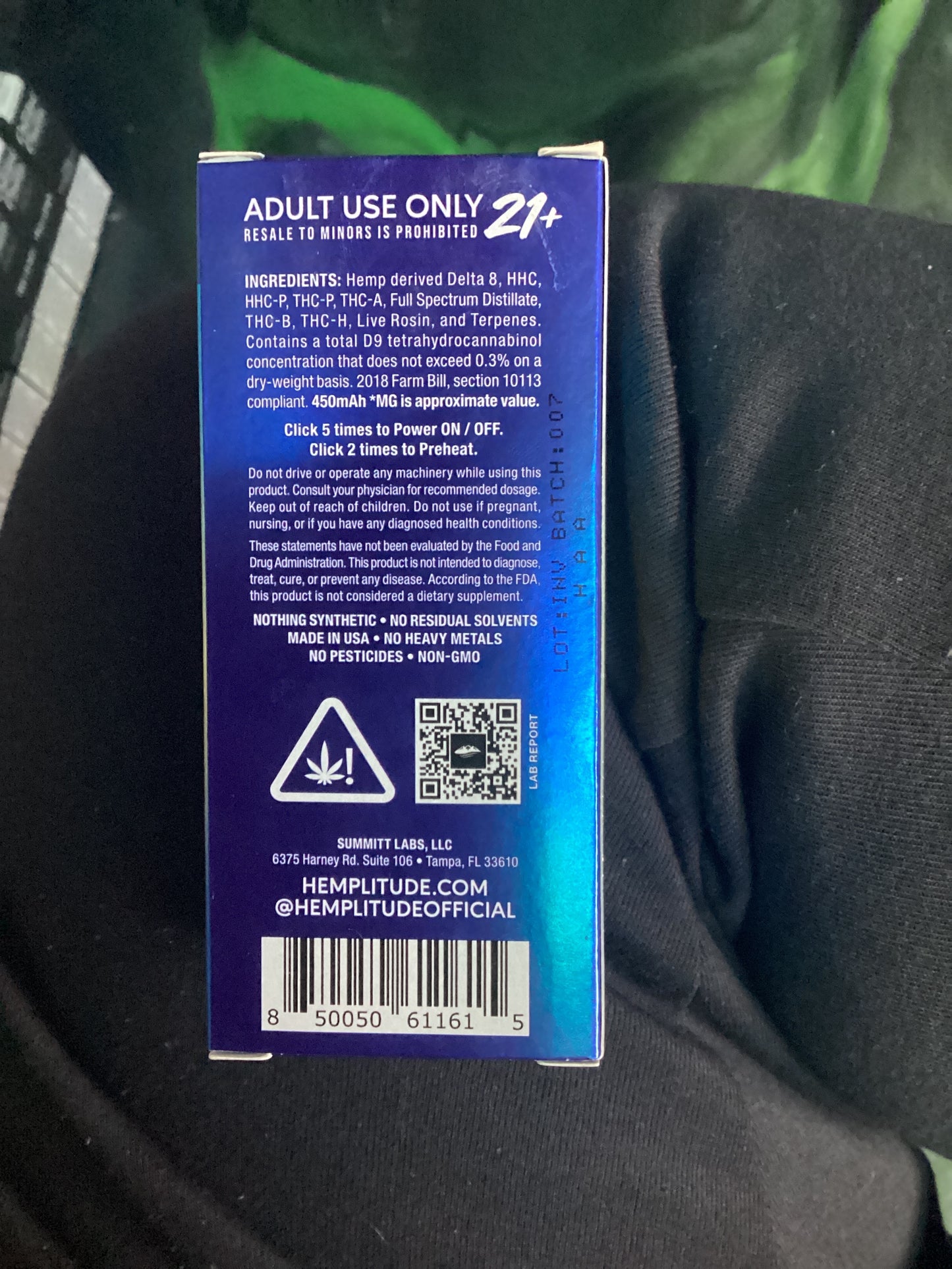 Infinity blueberry banana pancakes Indica 5000 mg