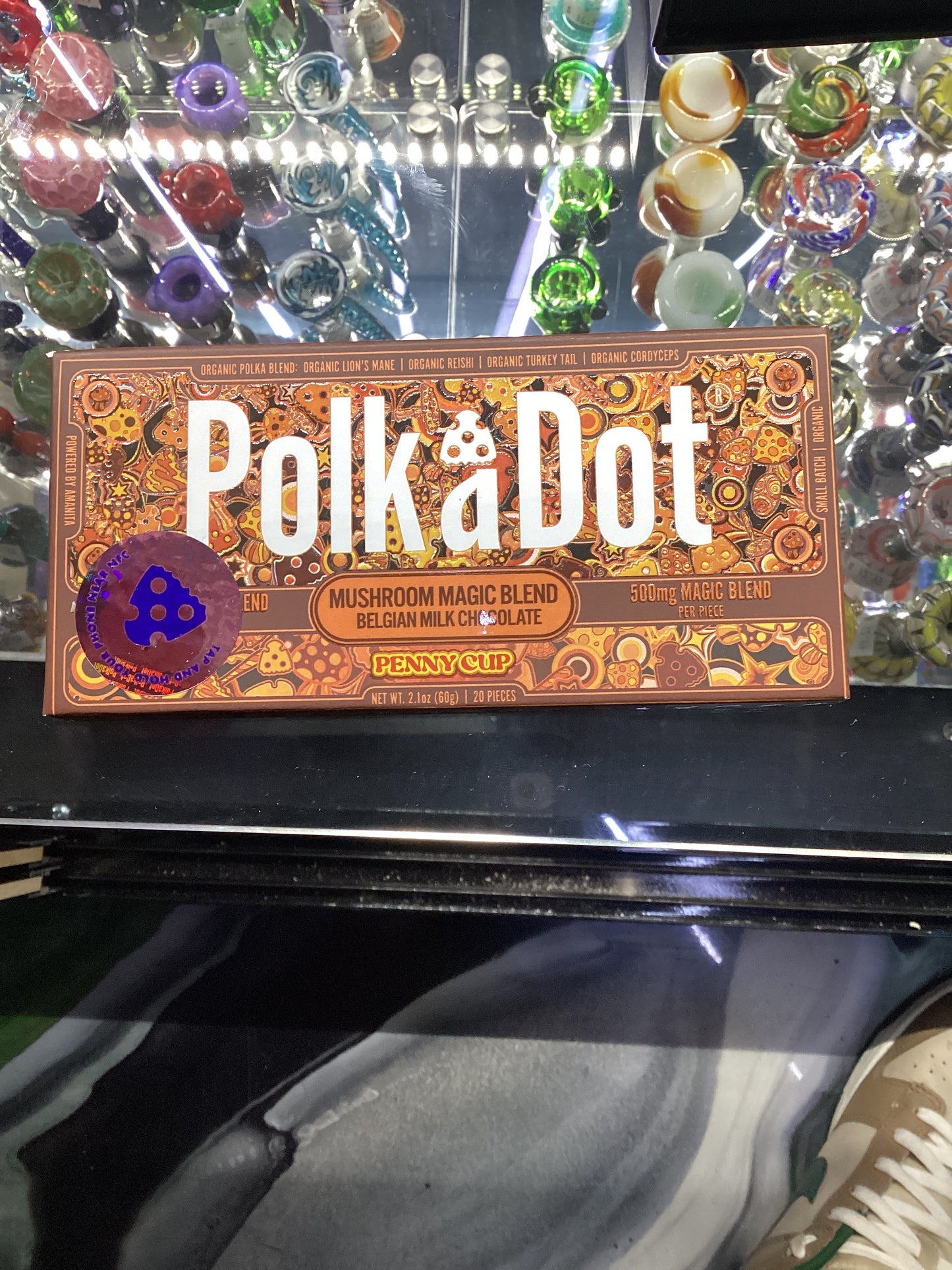 Polk a dot mushroom magic blend chocolate penny cup 10,000mg 20 ct