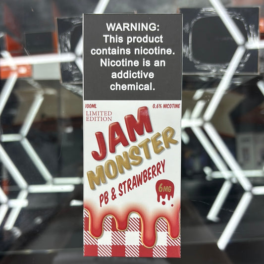 Jam, monster P B, and strawberry 6MG