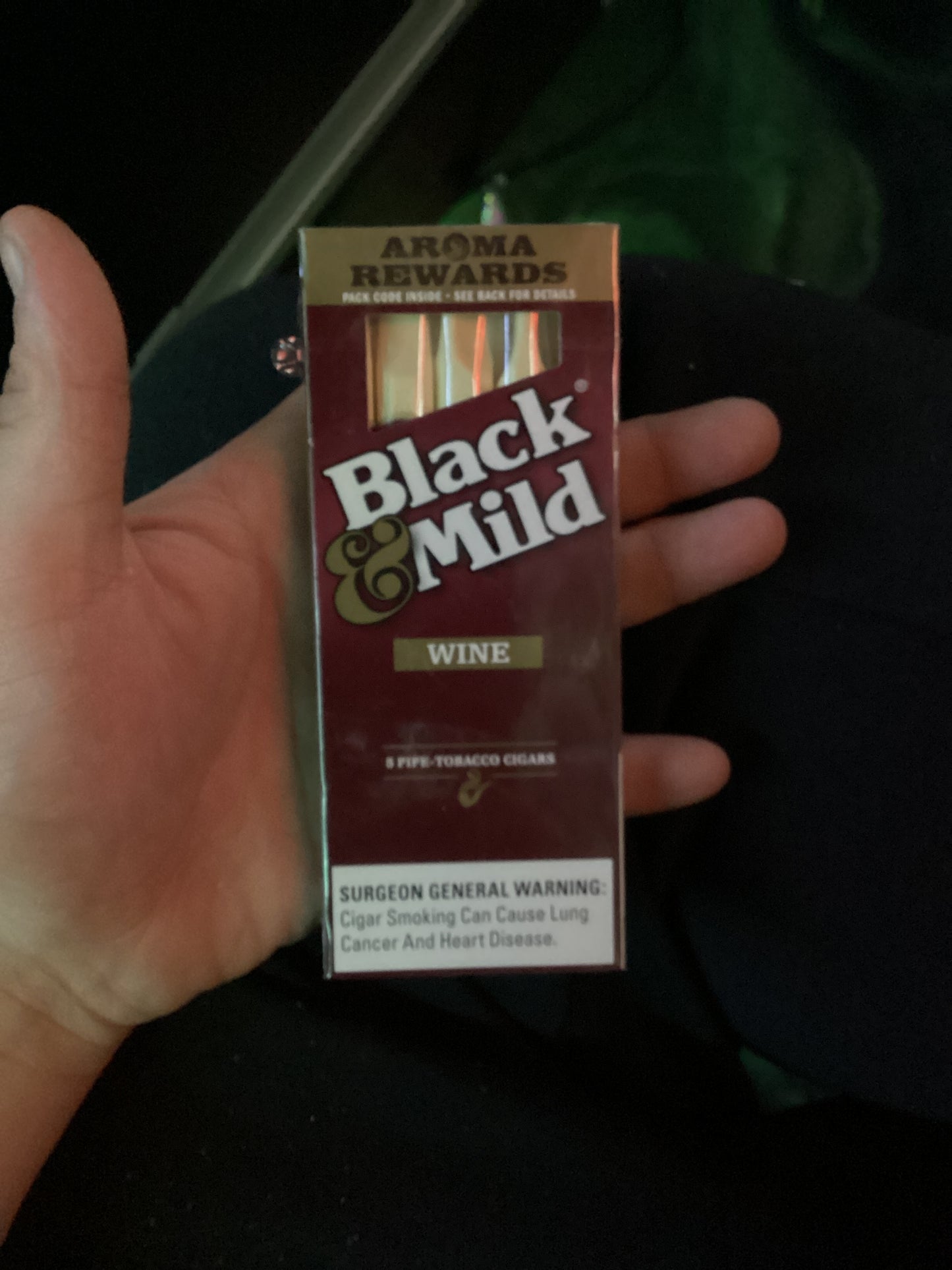 Black and mild wine plastic tip 5pack
