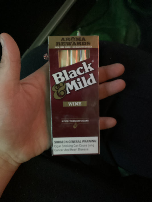 Black and mild wine plastic tip 5pack