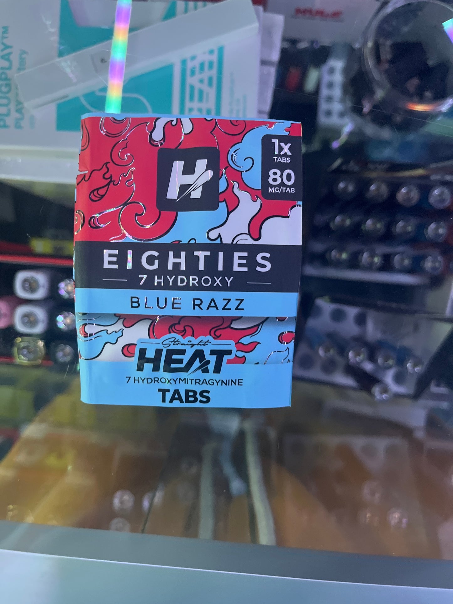 Heat eighties 7 hydroxy 80mg blue razz