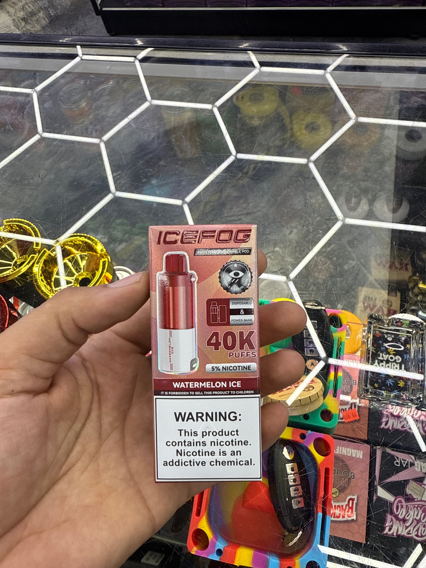 IceFogger switch pro disposable pod 40k puffs watermelon ice