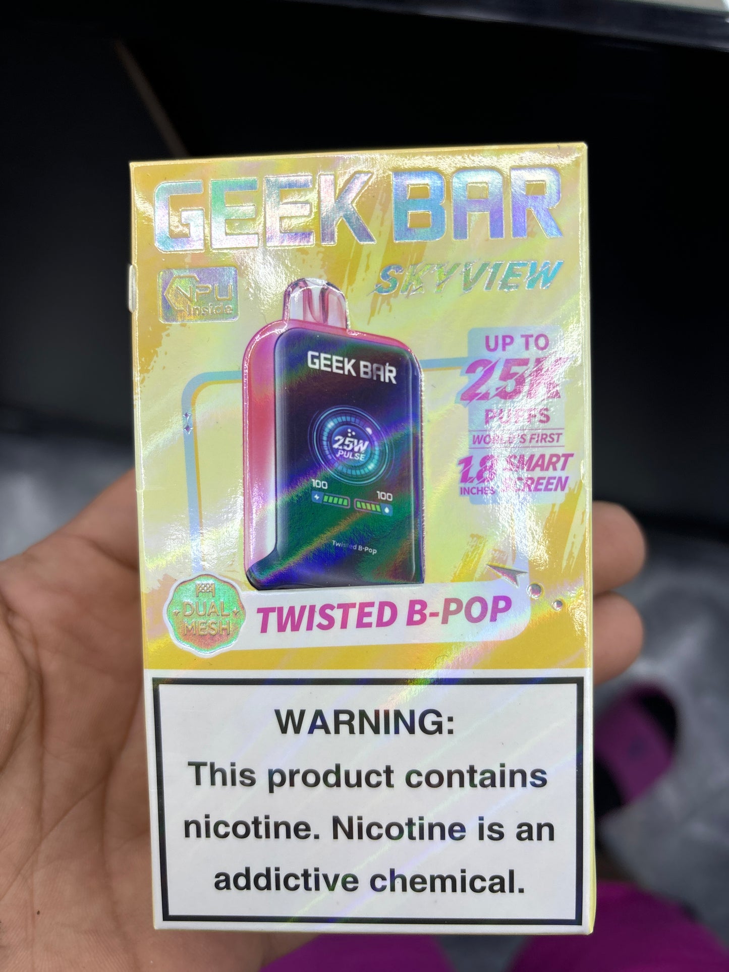 Geek bar skyview twisted b pop