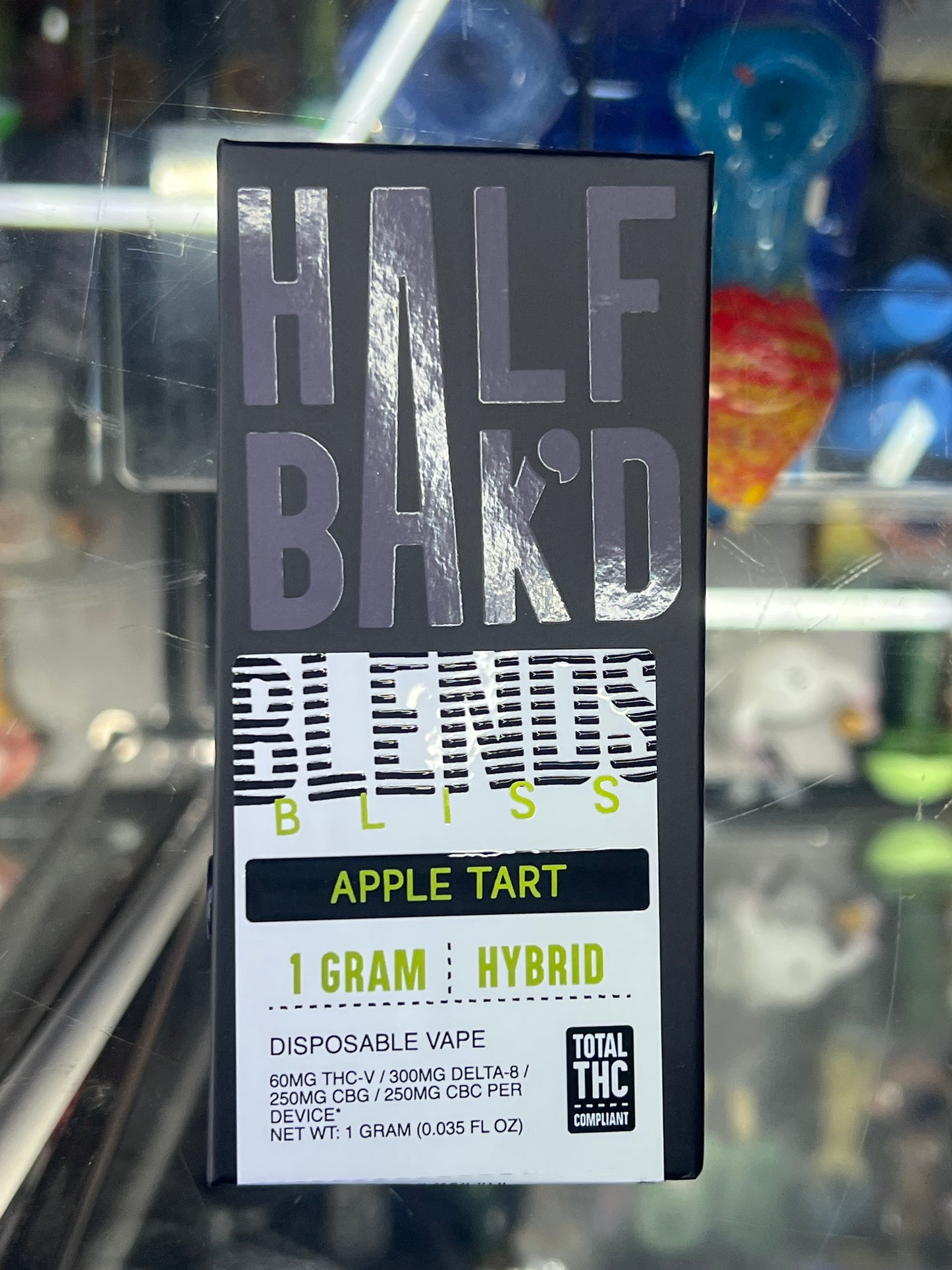 Half Bak’D hype blend thcp disposa vape 1g apple tart hybrid