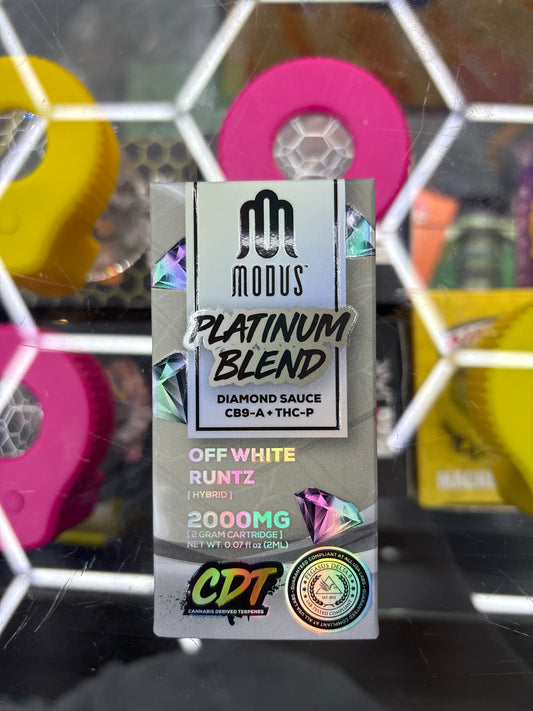 Modus platinum blend off white runtz hybrid 2g cartridge