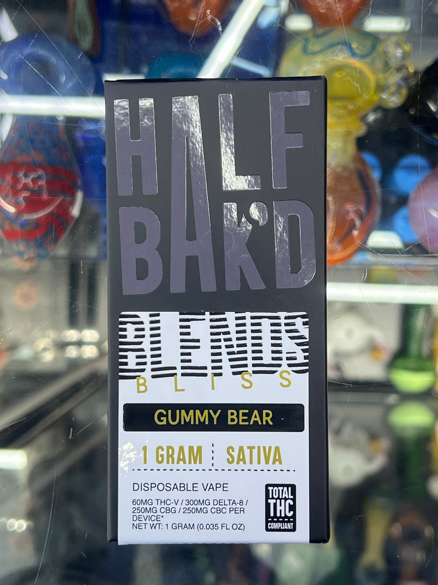 Half Bak’D hype blend thcp disposa vape 1g gummy bear sativa