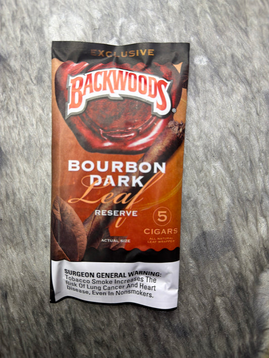 Backwoods 5 cigars Bourbon Dark Leaf limited edition