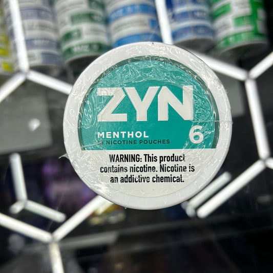 Zyn menthol 6mg nicotine pouches