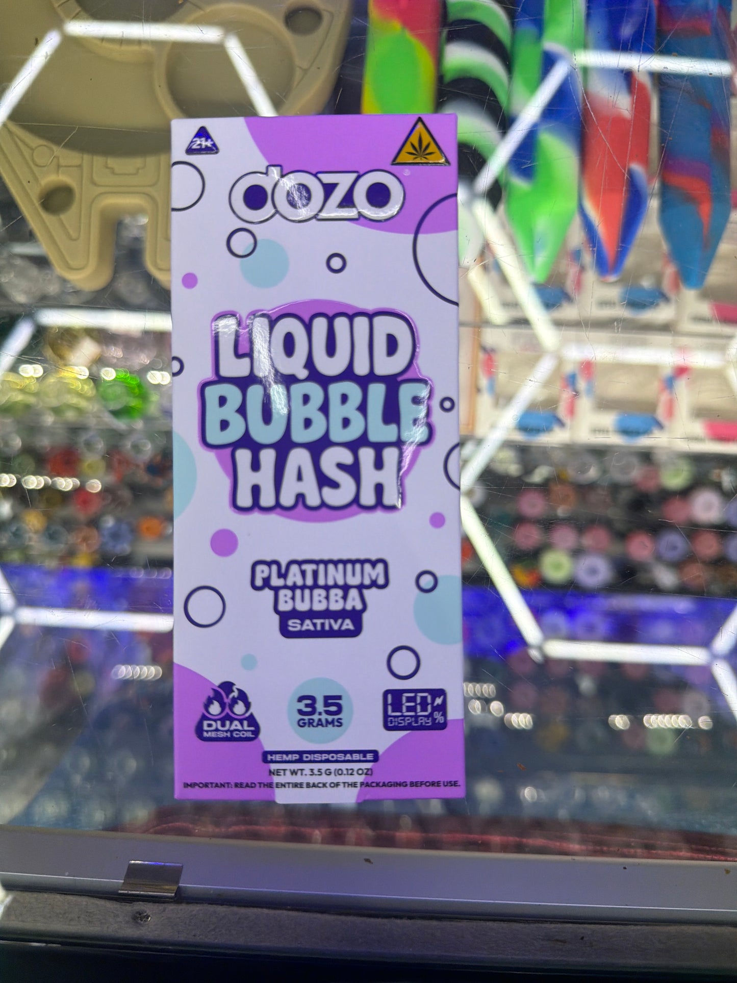 Dozo Liquid Bubble Hash 3.5g disposable PLATNIUM BUBBA SATIVA