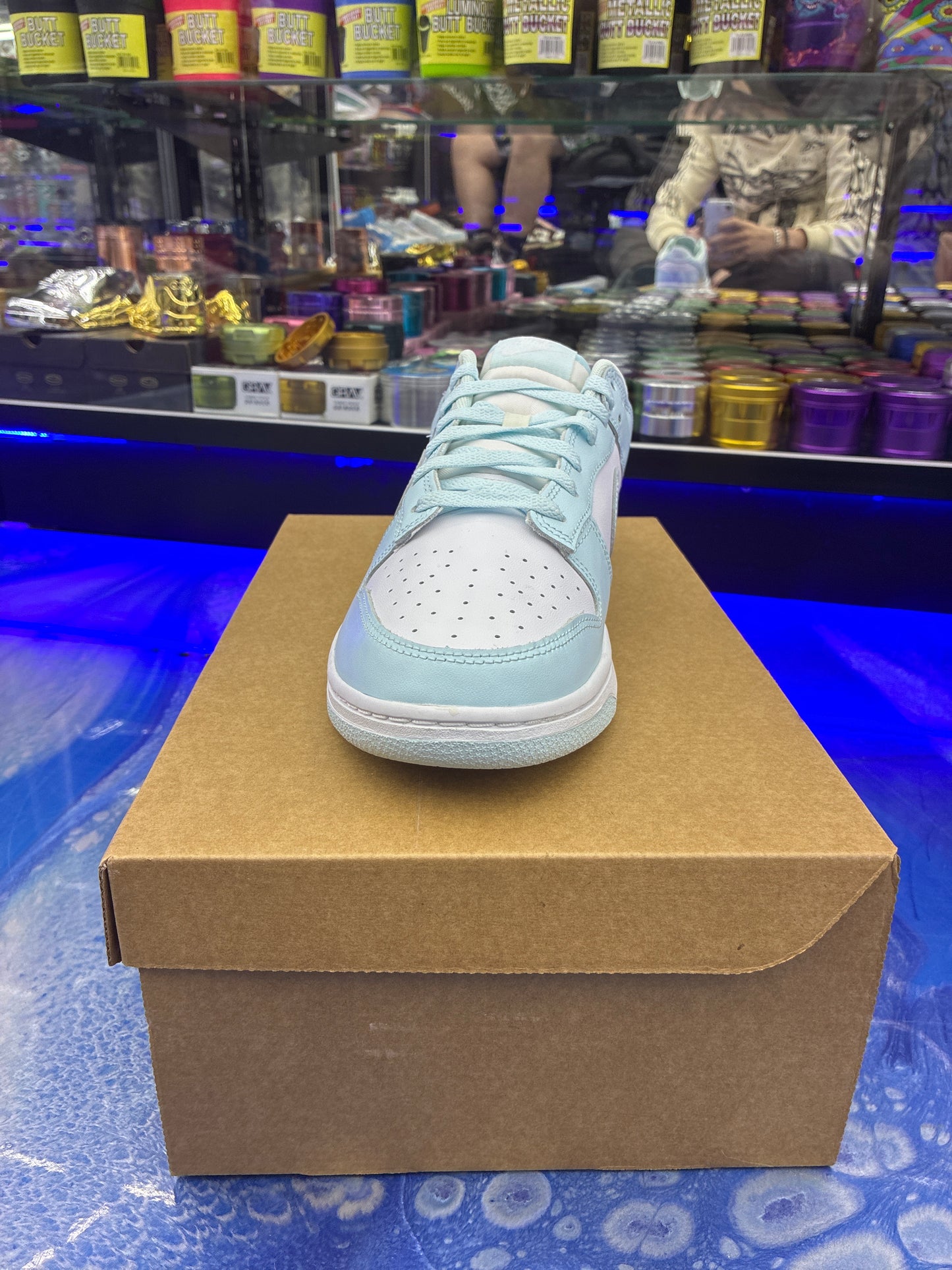 Nike dunk low glacier blue size 11.5