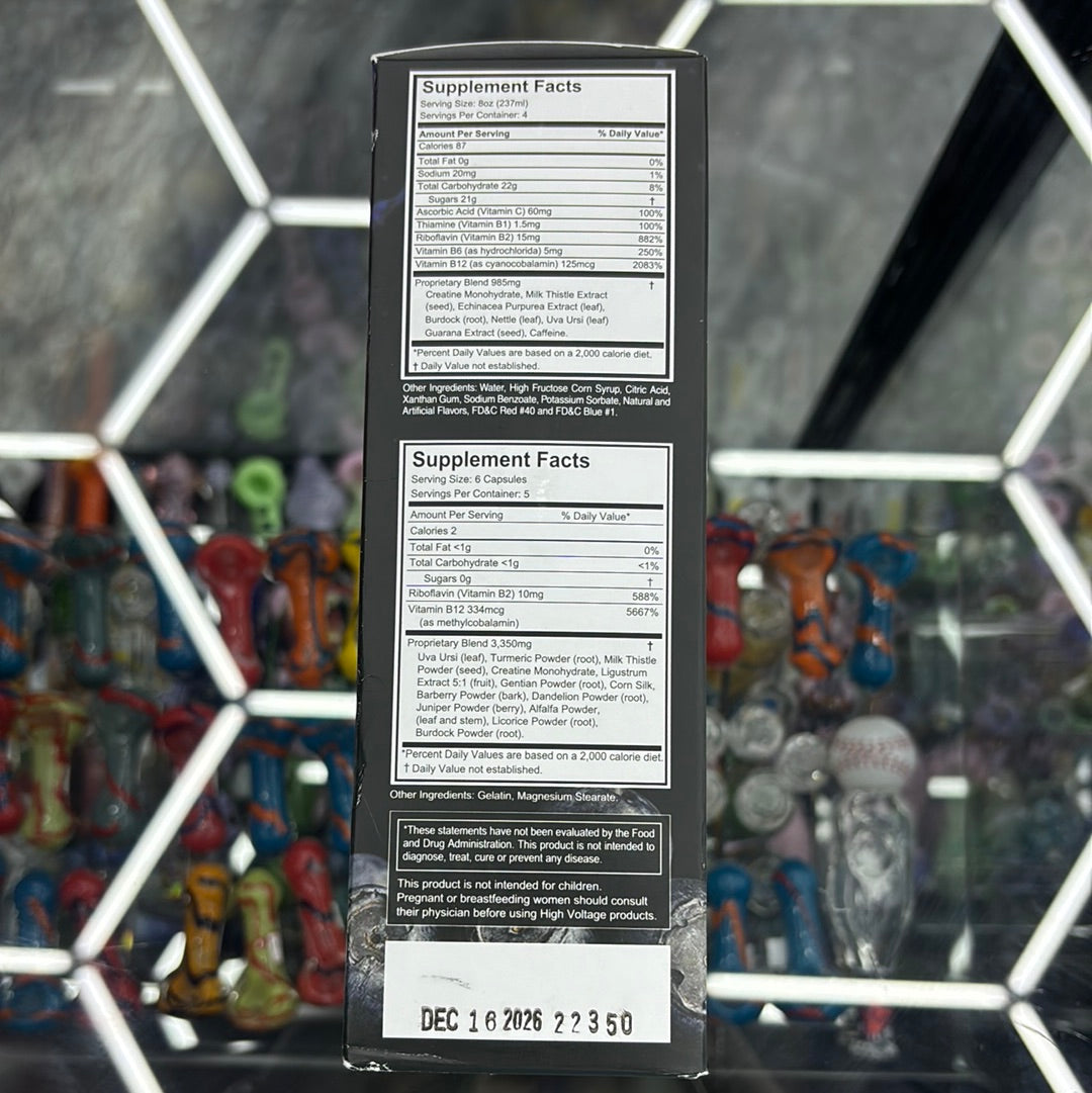 High voltage detox, permanent five day flush, blueberry, extreme flush