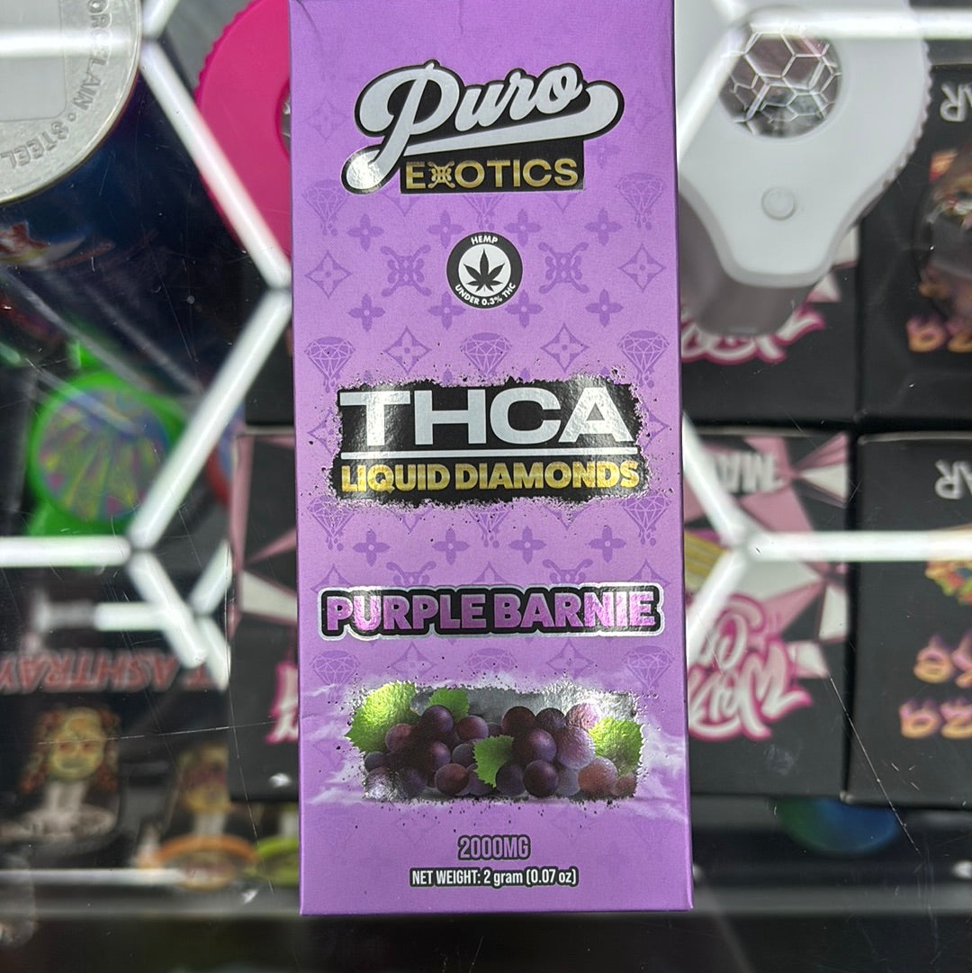 Puro thca liquid diamonds purple barnie, 2G