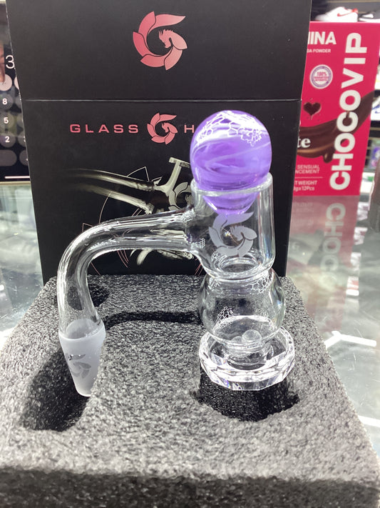 Glass house faucet egg kit (14mm 90'-male)