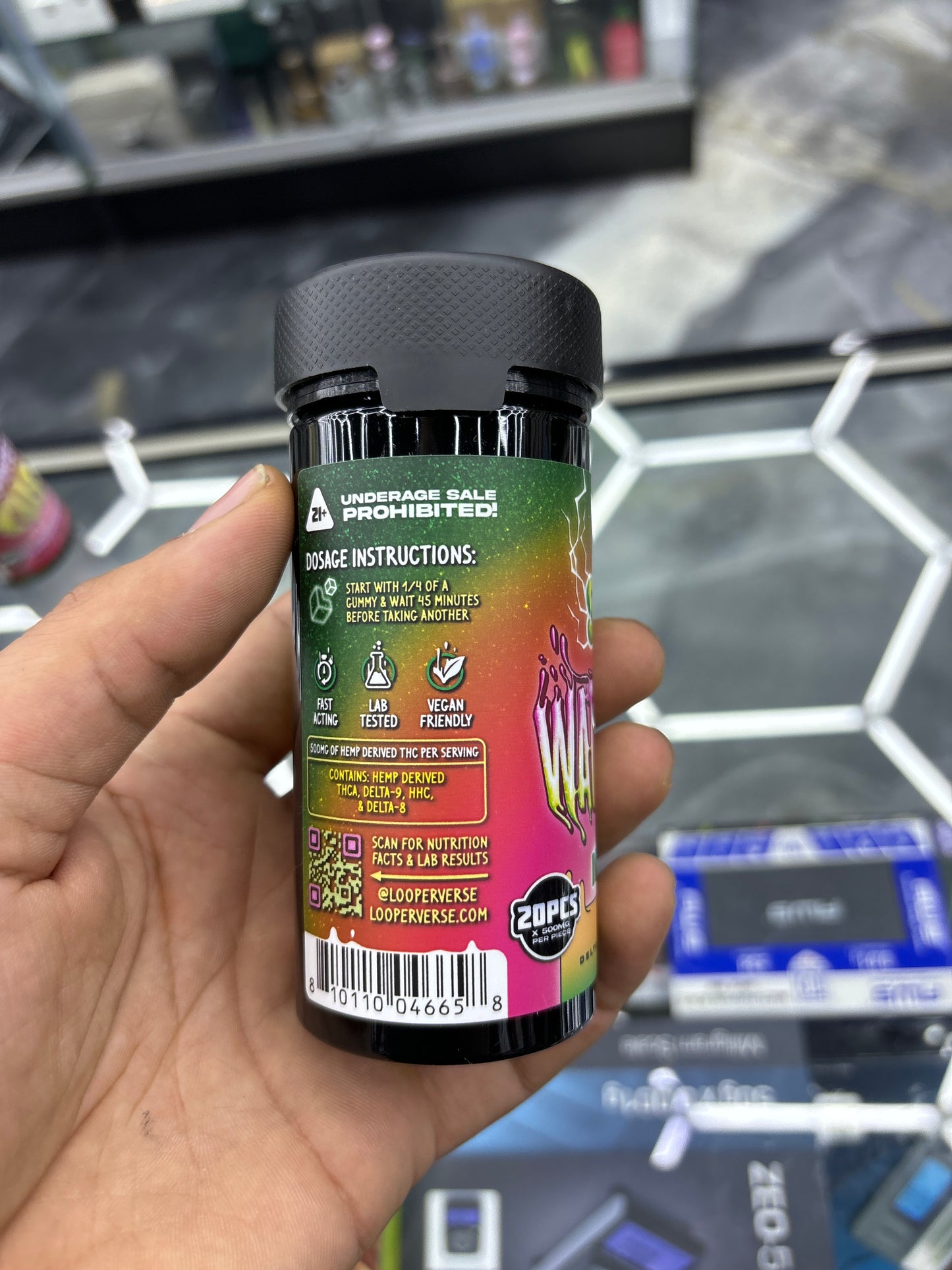 Looper gummies thca live badder sour watermelon 10,000 MG