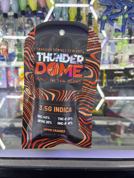 Thunder Dome Thc-p hhc-p blend 3.5g disposable Hippie Crasher Indica