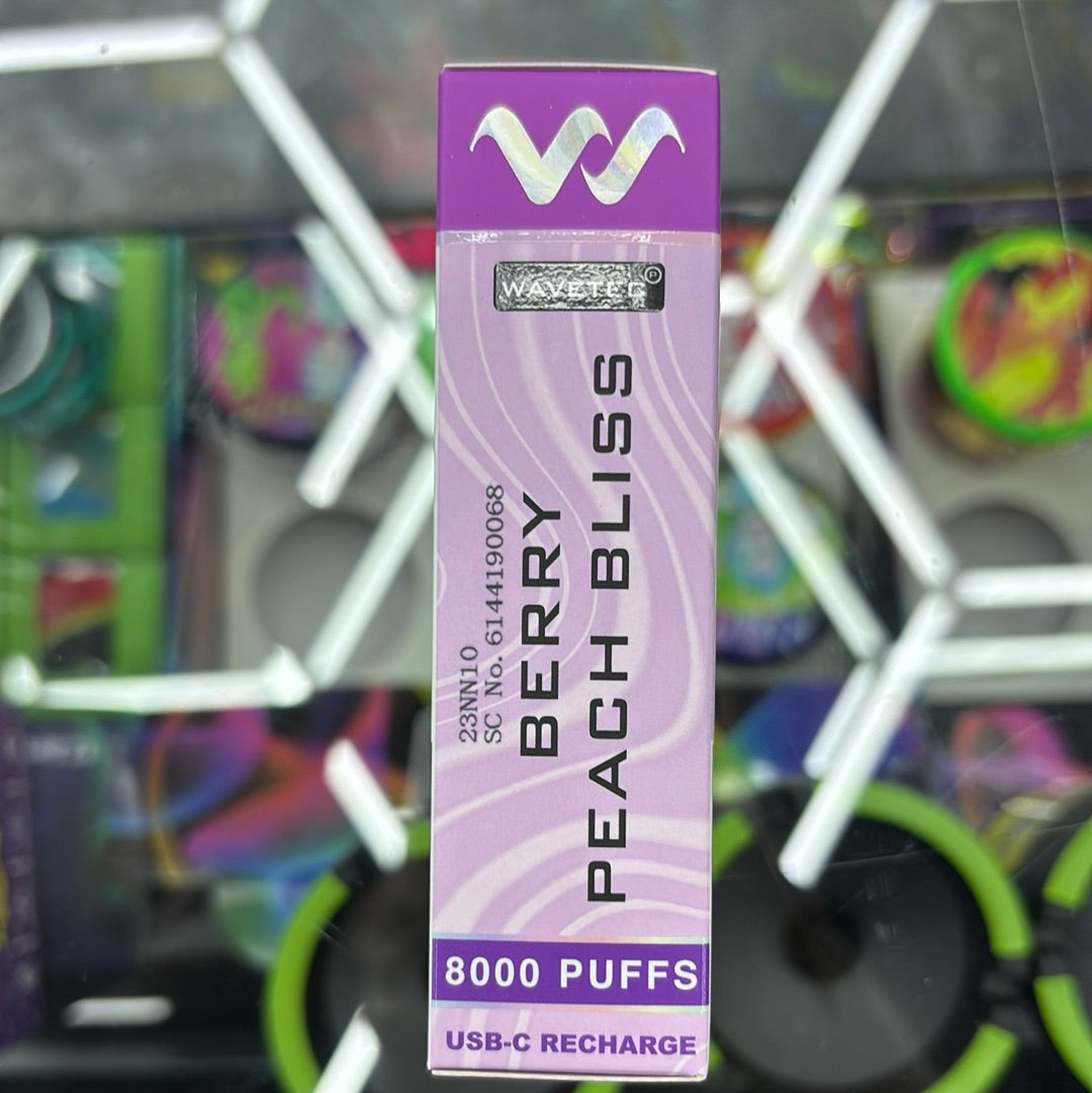 Wave berry peach bliss, 8000 puffs