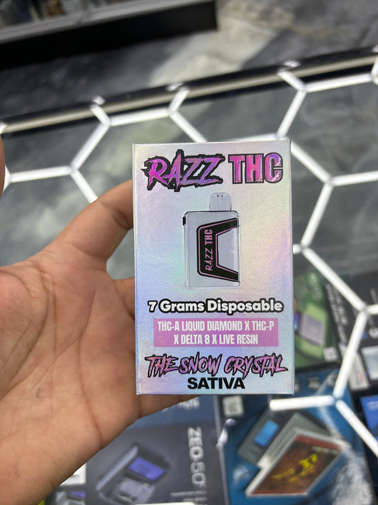 Razz thc 7g disposable the Snow crystal sativa