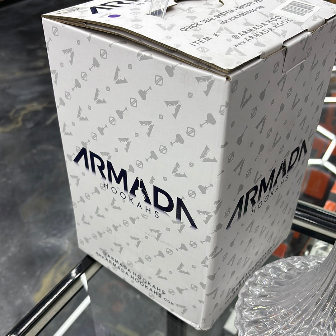 Armada hookahs marble purple large