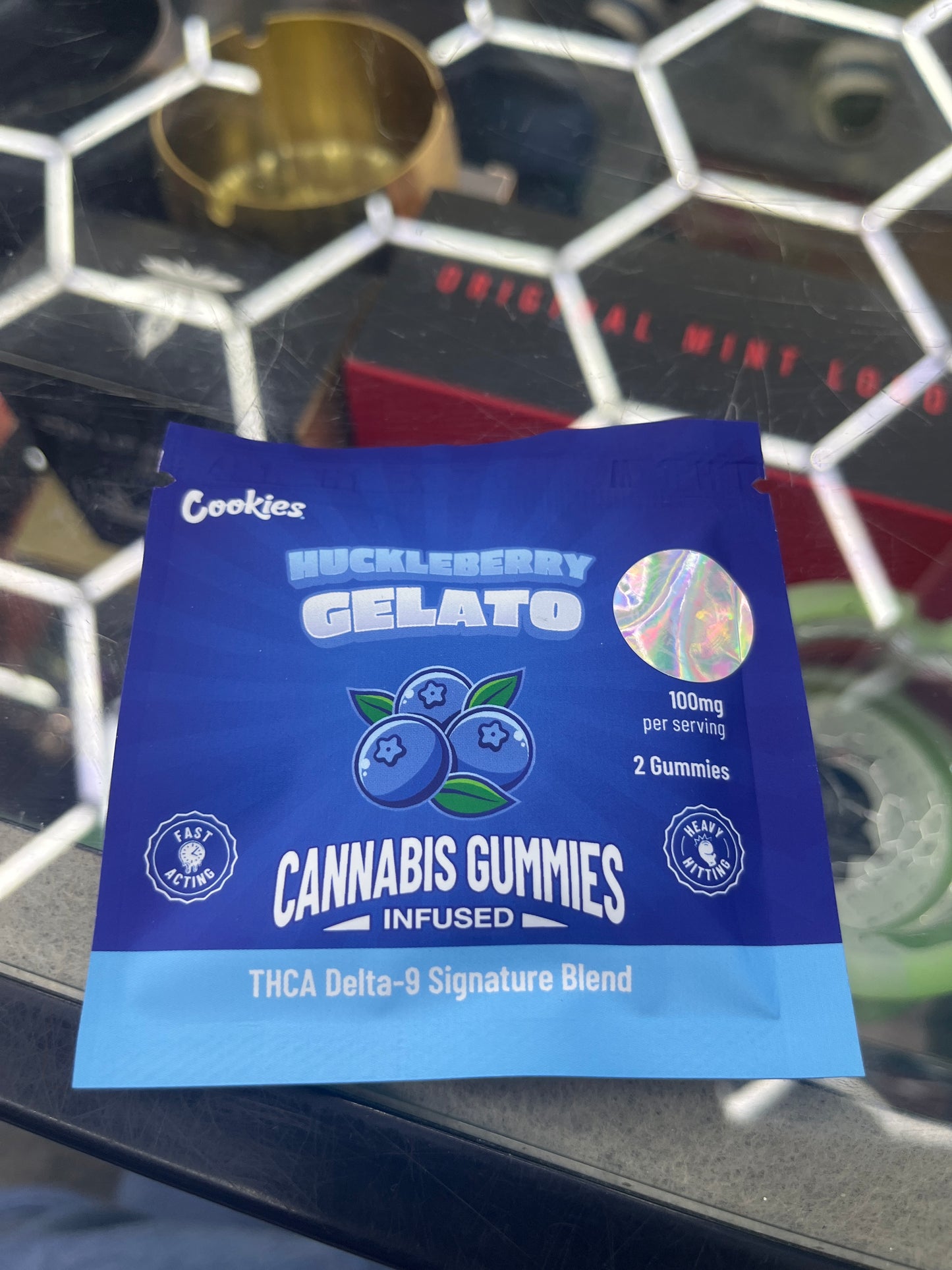Cookies 100mg 2gummies thca huckleberry gelato