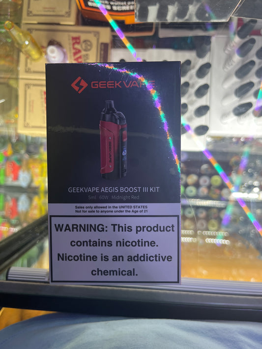 Geekvape aegis boost 3 kit midnight red