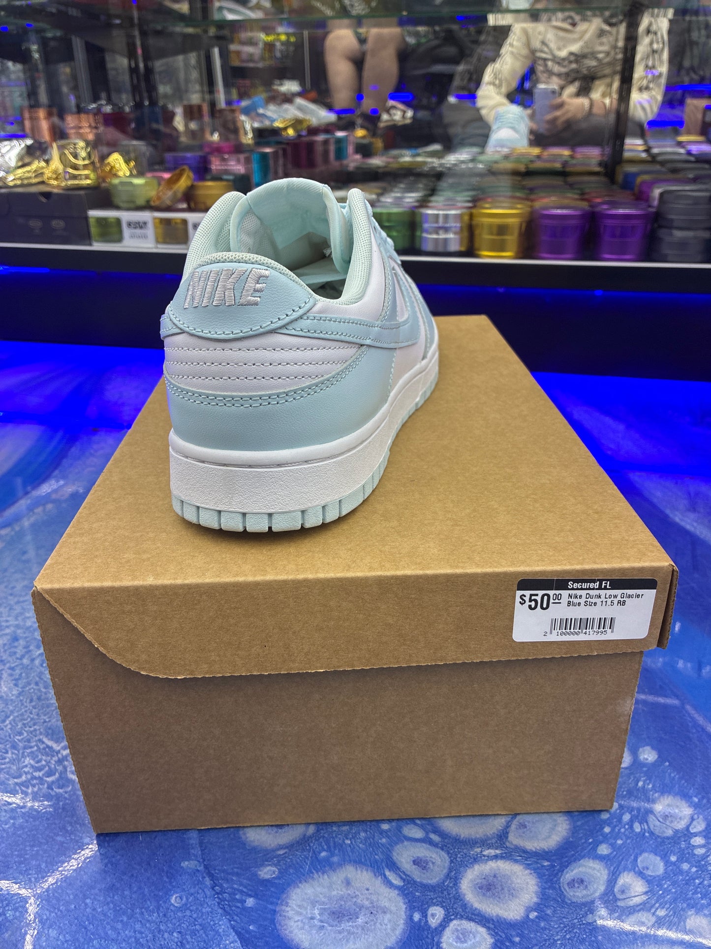 Nike dunk low glacier blue size 11.5