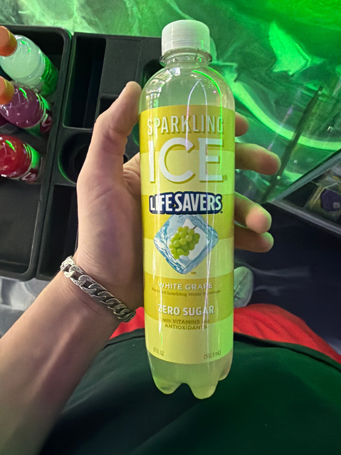 Sparkling ice 17floz lifesaver white grape