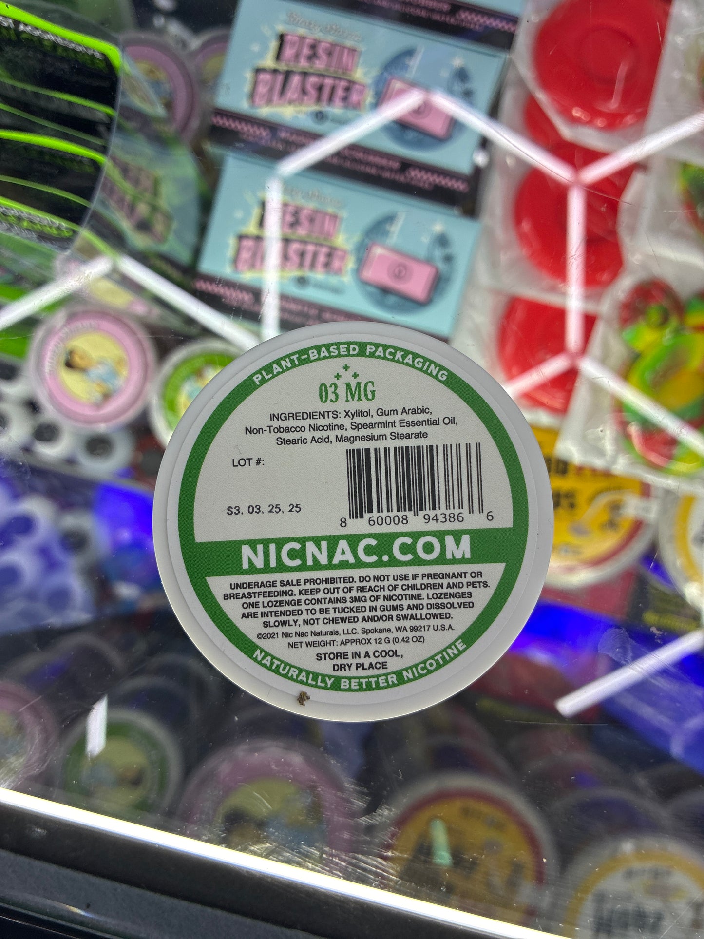 NICNAC NATURALS 15ct 03mg spearmint