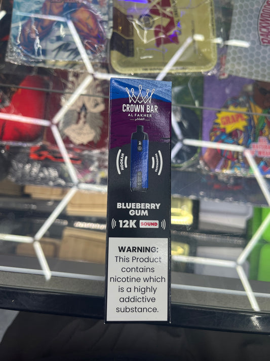 Al fakher crown bar blueberry gum sound edition 12kpuffs