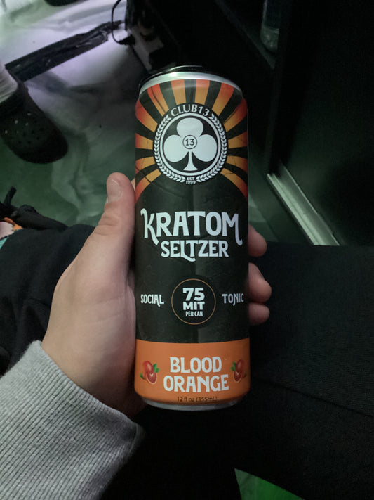 Club 13 kratom seltzer 75mit blood orange