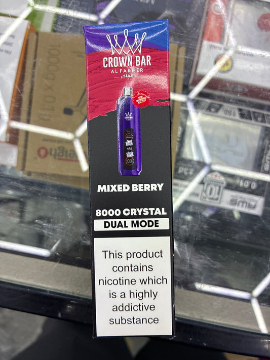 Al fakher crown bar mixed berry 8000puffs