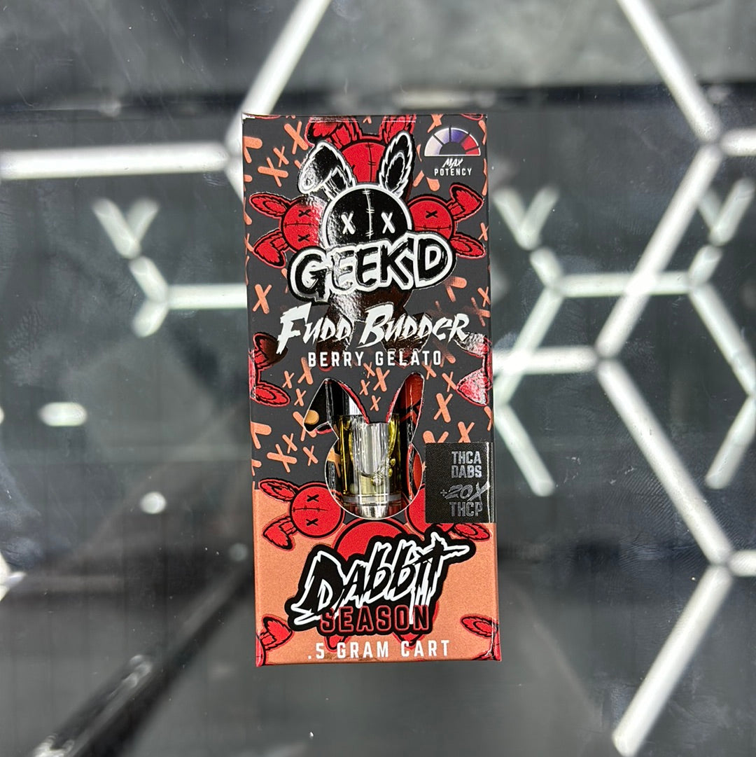 Geek,d Fudd butter, berry gelato .5 g