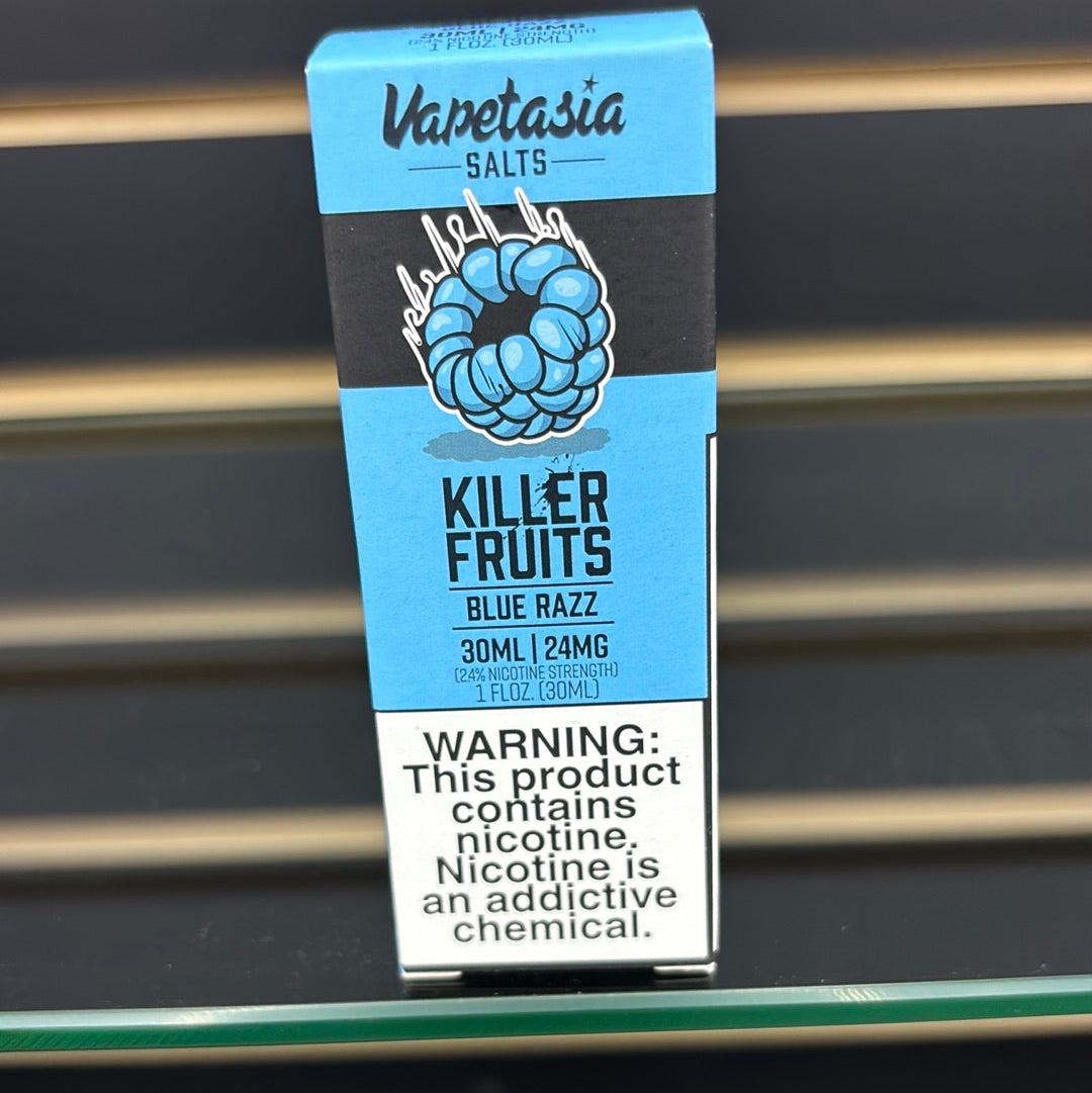 Vapetasia killer fruits blue razz, 24MG