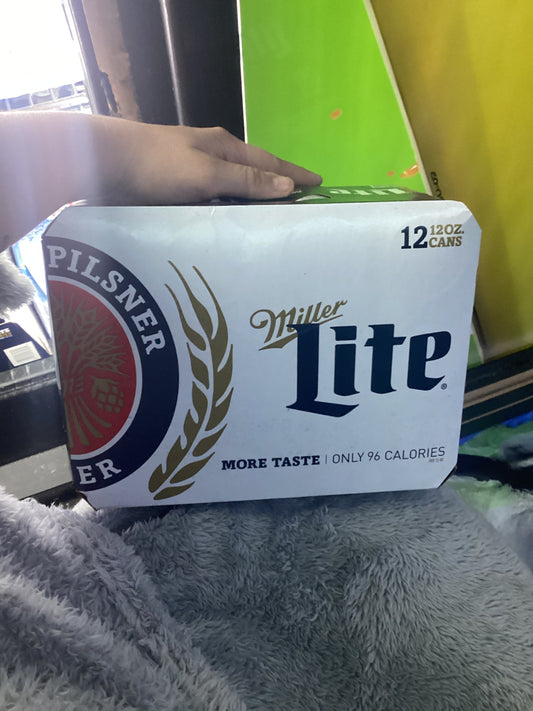 Miller light 12 pack cans 12oz