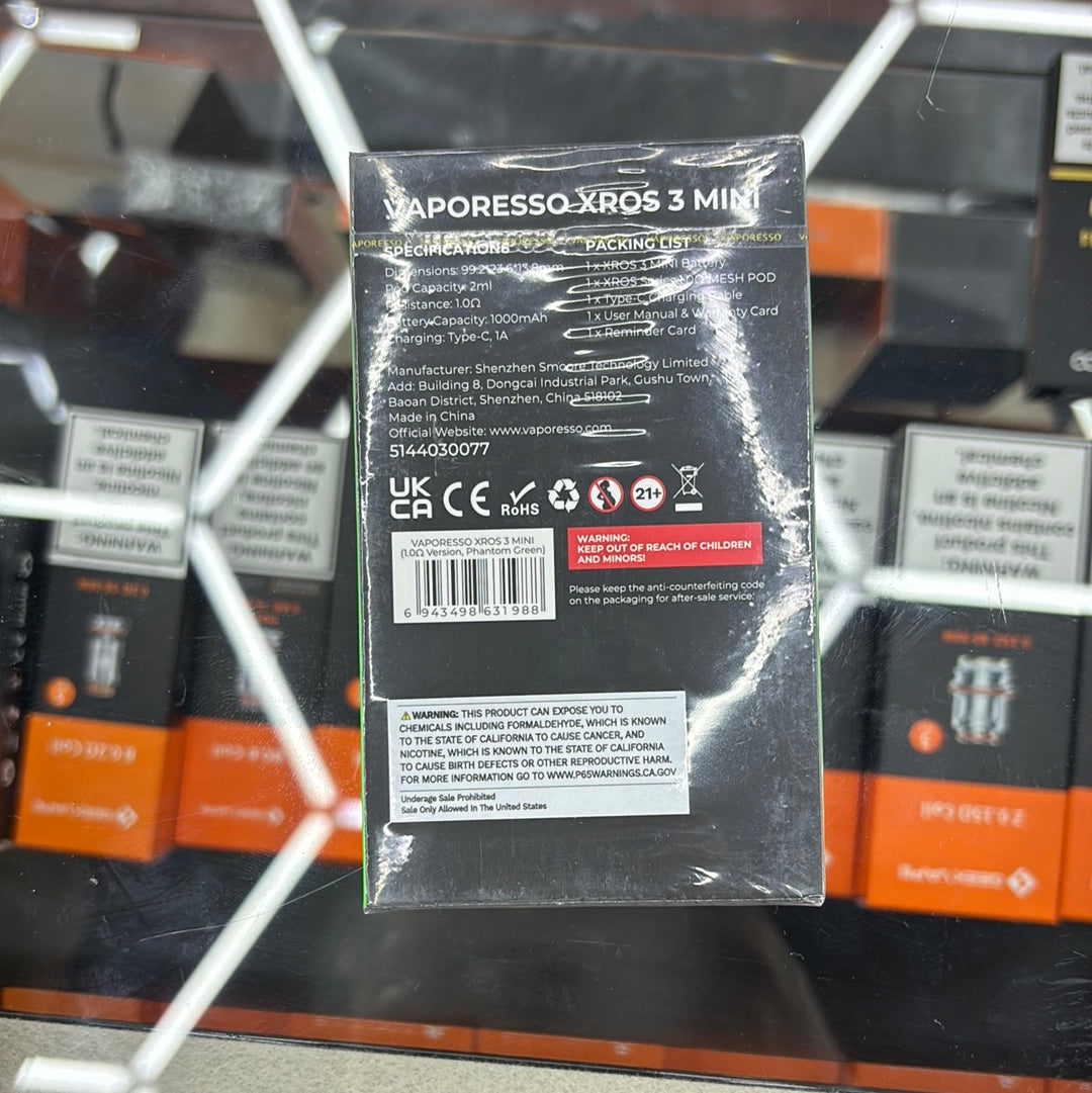 Vaporesso xros 3 mini green