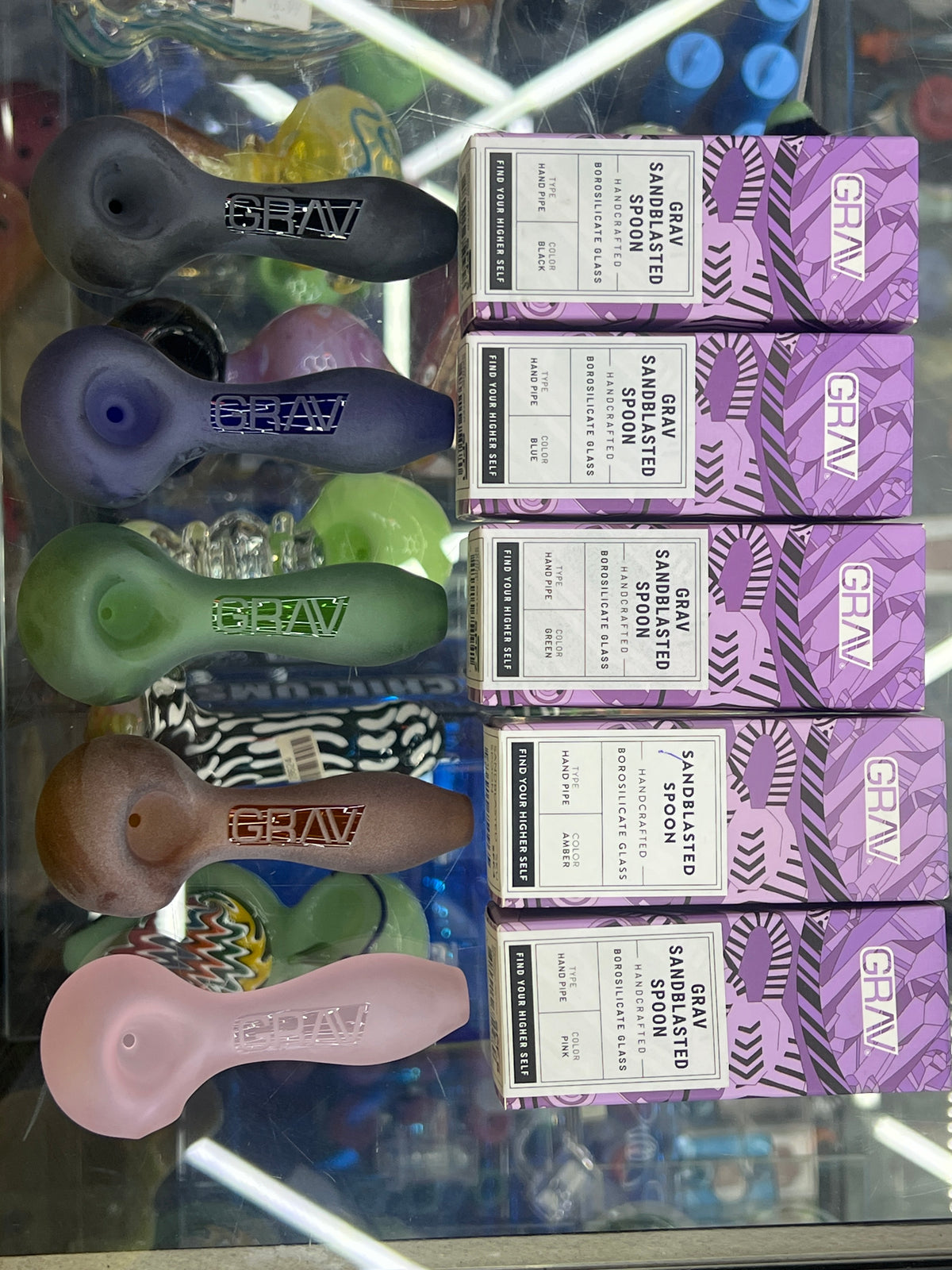 Grav sandblasted spoon lavender