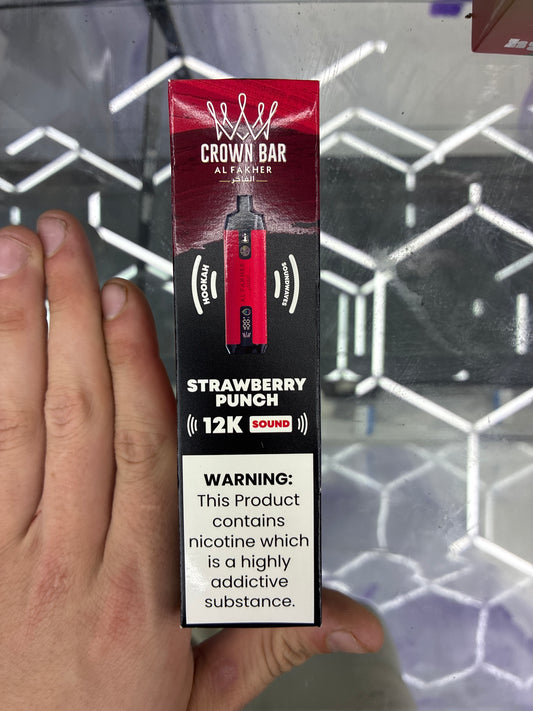Al fakher crown bar strawberry punch sound edition 12kpuffs