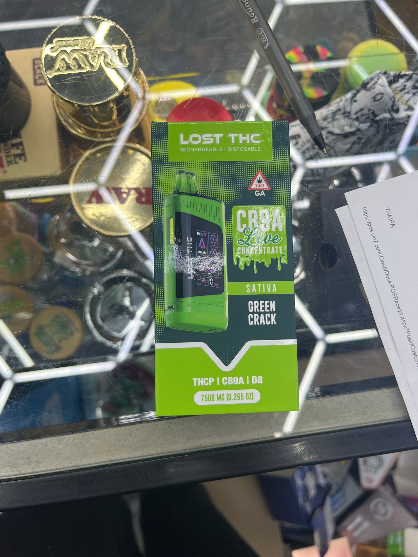 Lost thca CB9A live concentrate 7.5g green c