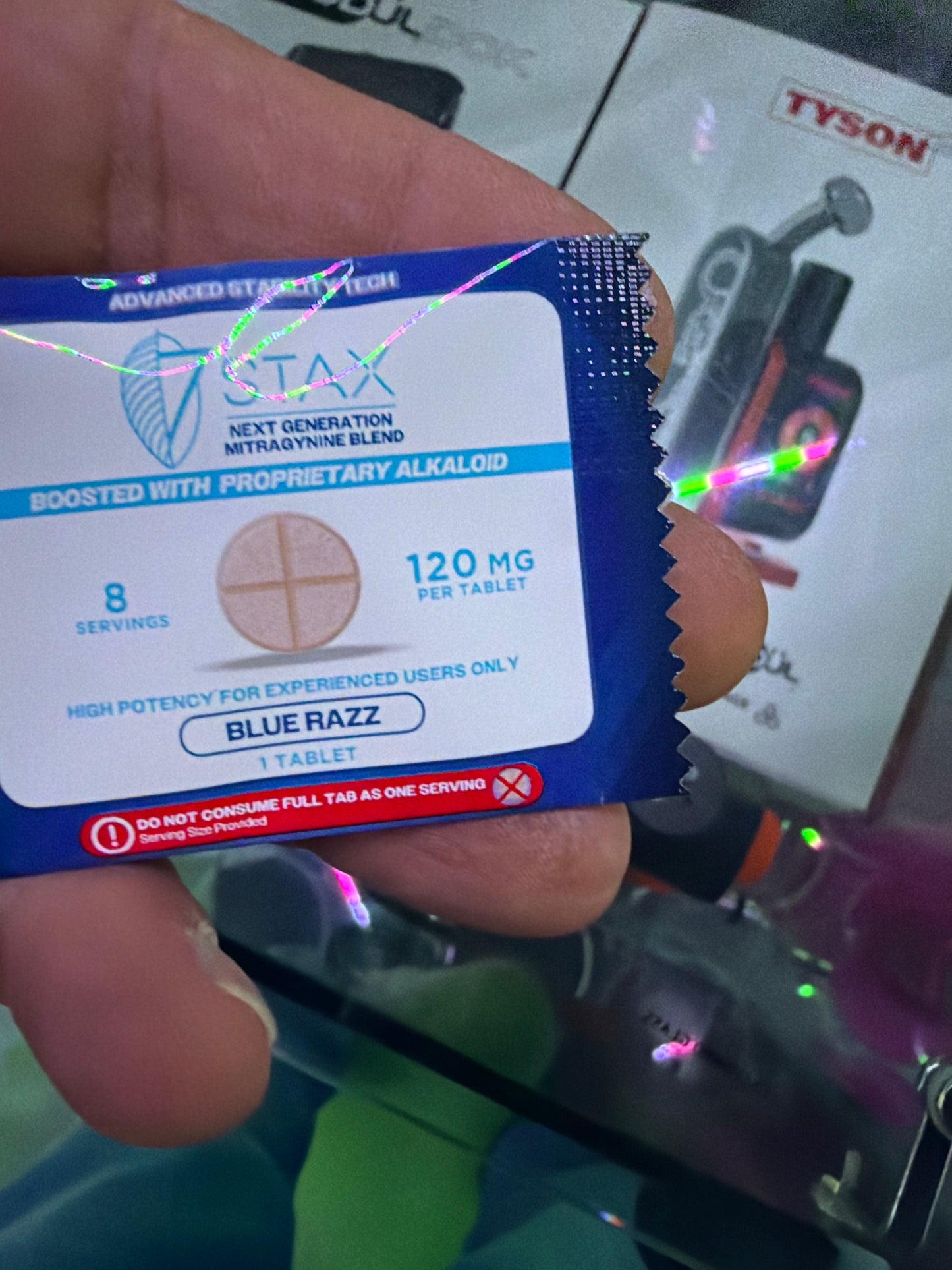 7stax blue razz 120 mg single
