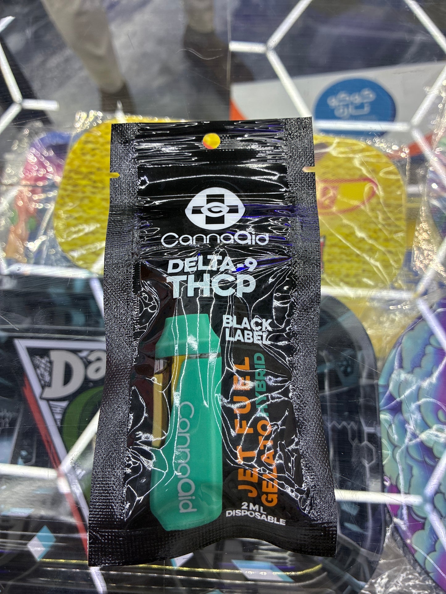 CannaAid Black Label d-9 thcp 2g jet fuel gelato hybrid
