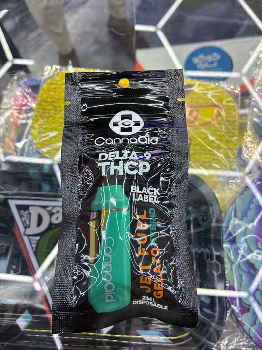 CannaAid Black Label d-9 thcp 2g jet fuel gelato hybrid