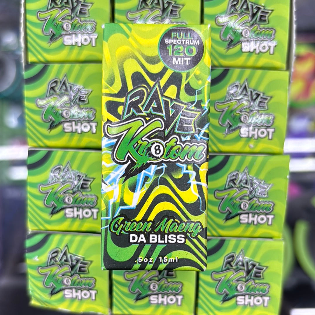 Rave kratom green maeng da bliss 120mit full spectrum